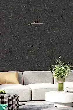 Ventrawall BL05 Yalıtımlı Sürülen Dokulu Duvar Kağıdı Siyah