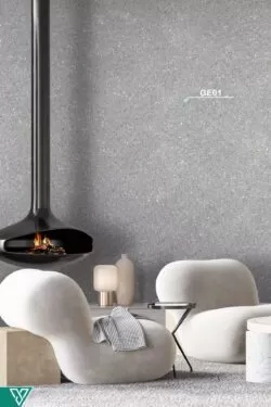 Ventrawall GE01 - Yalıtımlı Sürülen Gümüş Gri Duvar Kağıdı